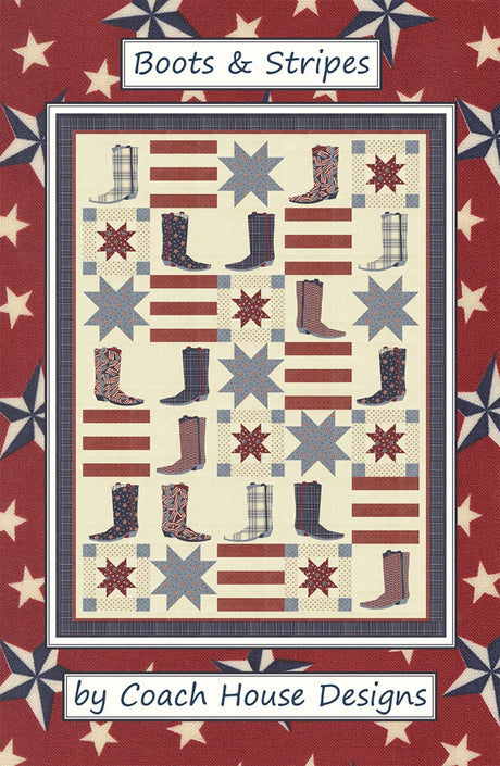 Boots & Stripes Quilt Pattern by Coach House Designs