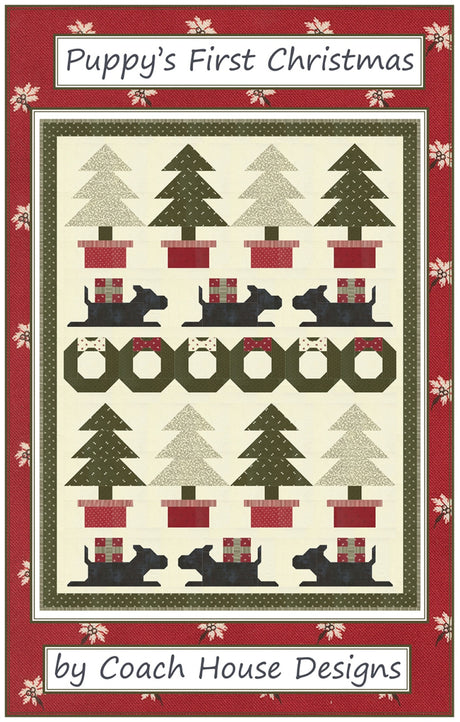 Puppy's First Christmas Quilt Pattern by Coach House Designs