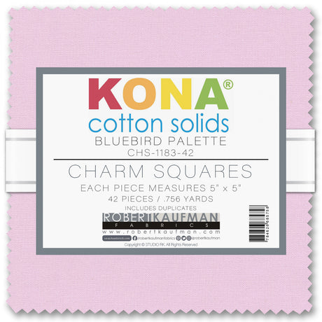 5in Squares Kona Cotton 42pcs/bundle by Robert Kaufman