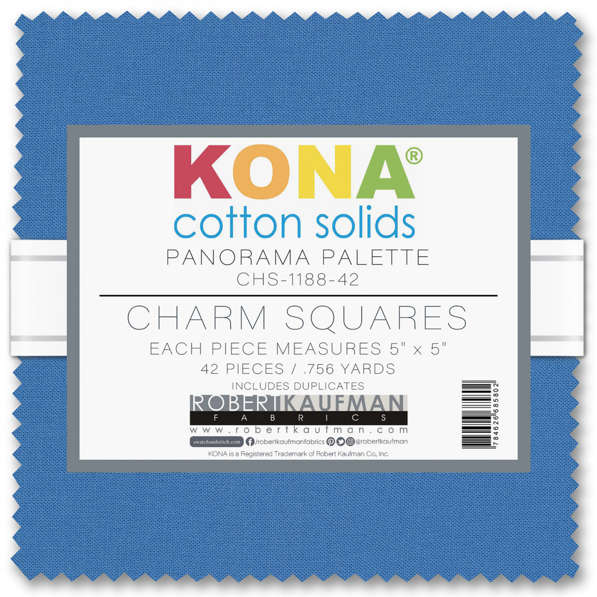 5in Squares Kona Cotton 42pcs/bundle