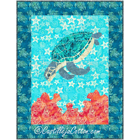 Mortimer the Turtle Quilt Pattern by Castilleja Cotton