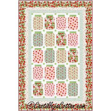 Berry Sweet Jars Quilt Pattern by Castilleja Cotton