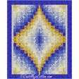 Double Bargello Jewel Forget Me Not Quilt Pattern by Castilleja Cotton