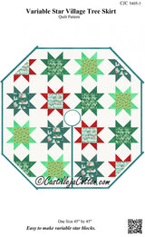 Variable Star Village Tree Skirt Pattern by Castilleja Cotton