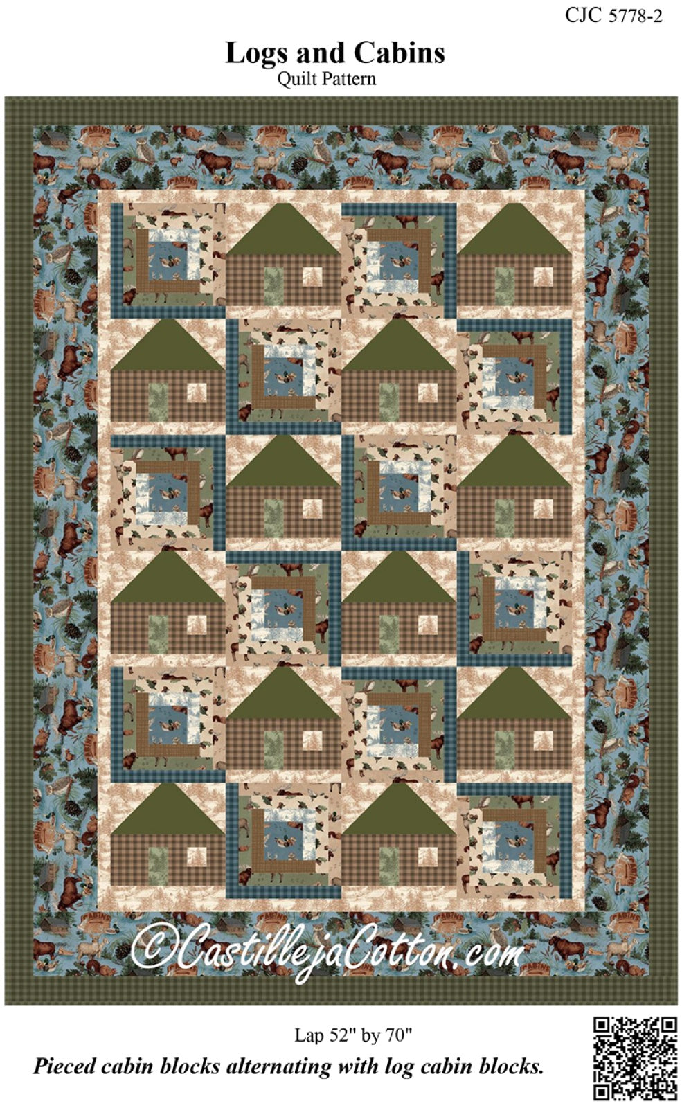 Logs and Cabins Quilt Pattern by Quilt Woman.com
