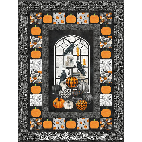 Pumpkins and Ravens Quilt Pattern by Castilleja Cotton