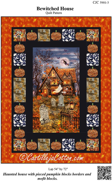 Bewitched House Quilt Pattern by Castilleja Cotton
