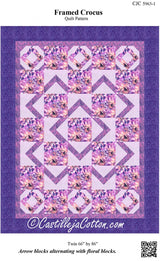 Framed Crocus Quilt Pattern by Castilleja Cotton