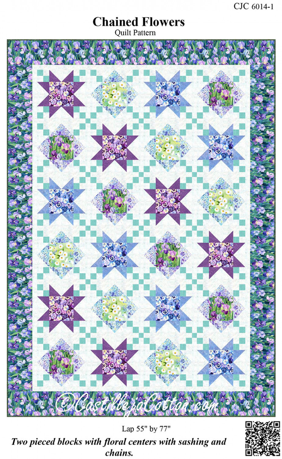 Chained Flowers Quilt Pattern by Quilt Woman