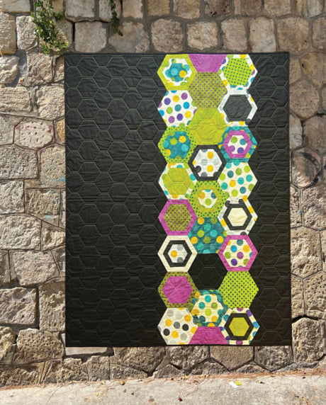 Hexagon Alley Quilt Pattern by Cut Loose Press