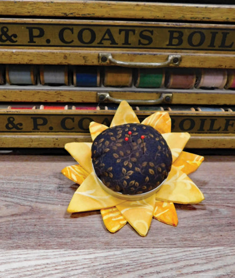 Sunflower Pincushion by Cut Loose Press