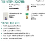 Back of the Sunflower Pincushion by Cut Loose Press