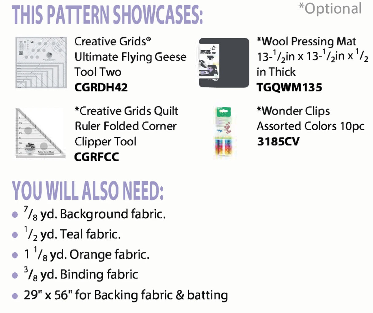 Back of the Gander Runner Pattern by Cut Loose Press