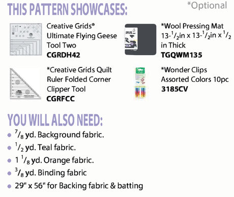 Back of the Gander Runner Pattern by Cut Loose Press