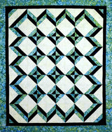 Tropical Blues Quilt Pattern by Cut Loose Press