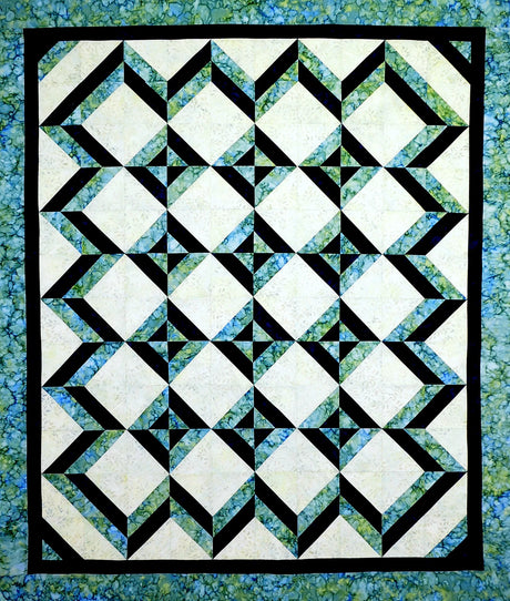Tropical Blues Quilt Pattern by Cut Loose Press