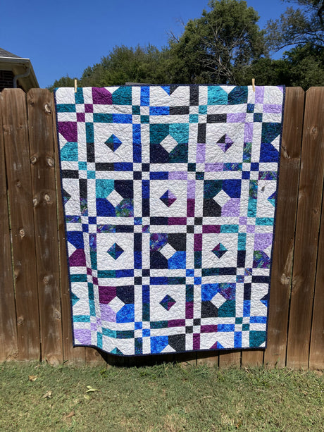 Nine Carat Quilt Pattern by Cut Loose Press