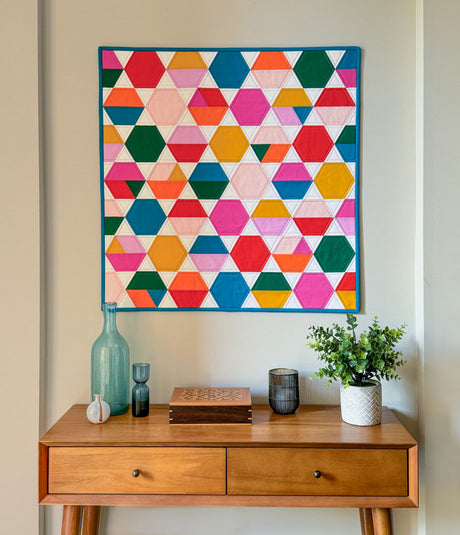 Hexie Fun Quilt Pattern by Cut Loose Press