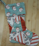 Quilted Patchwork Stocking Pattern by Cut Loose Press