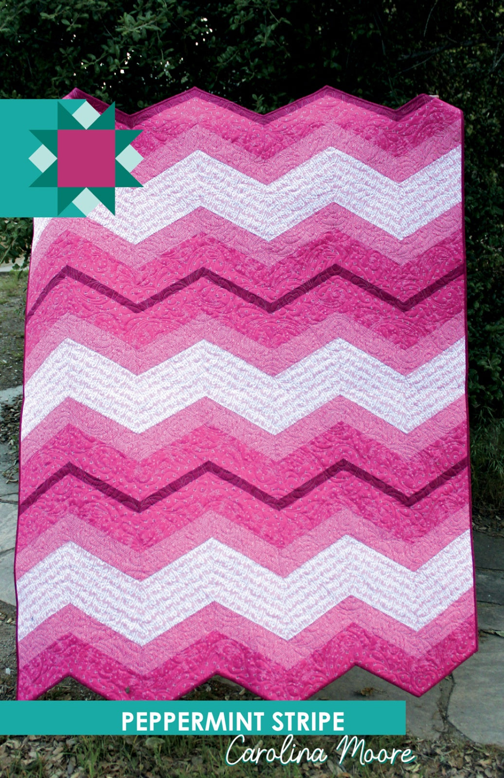 Peppermint Stripe Quilt Pattern by Carolina Moore