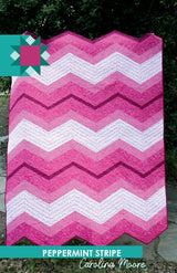 Peppermint Stripe Quilt Pattern by Carolina Moore