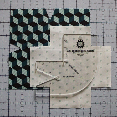 Mini Boxed Bag Template by Carolina Moore