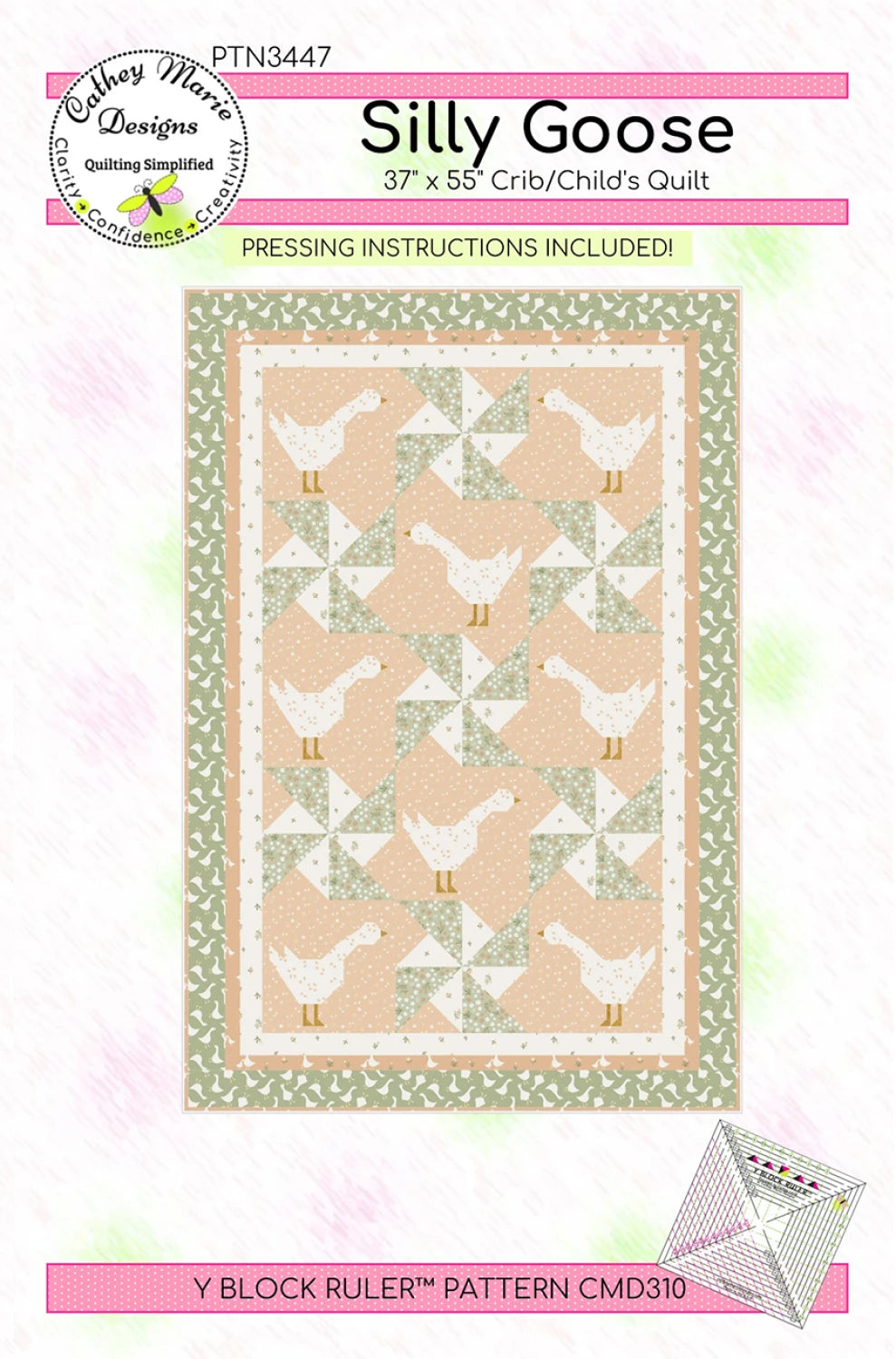 Silly Goose Downloadable Pattern - Cathey Marie Designs - 37" x 55"