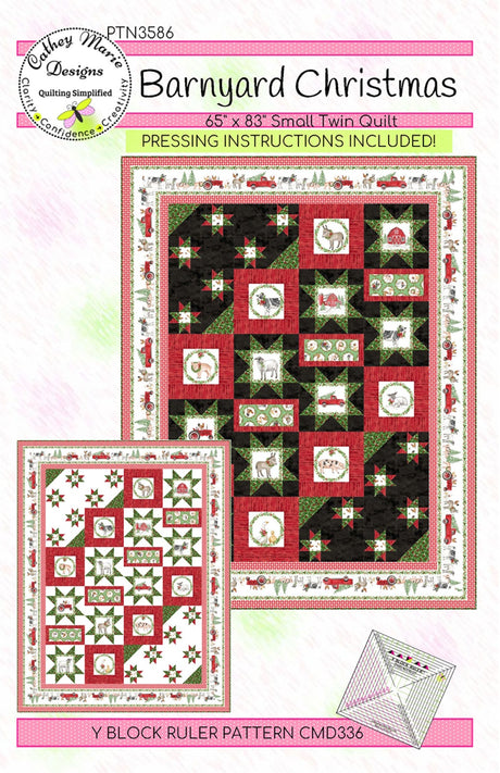 Barnyard Christmas Quilt Pattern by Cathey Marie Designs