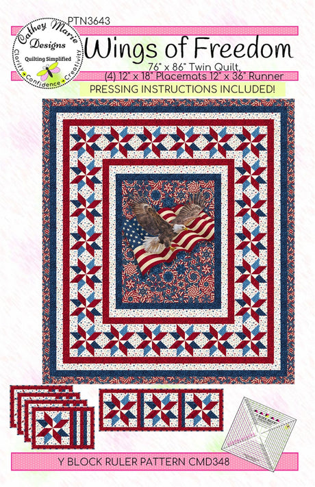 Wings of Freedom Quilt Pattern by Cathey Marie Designs