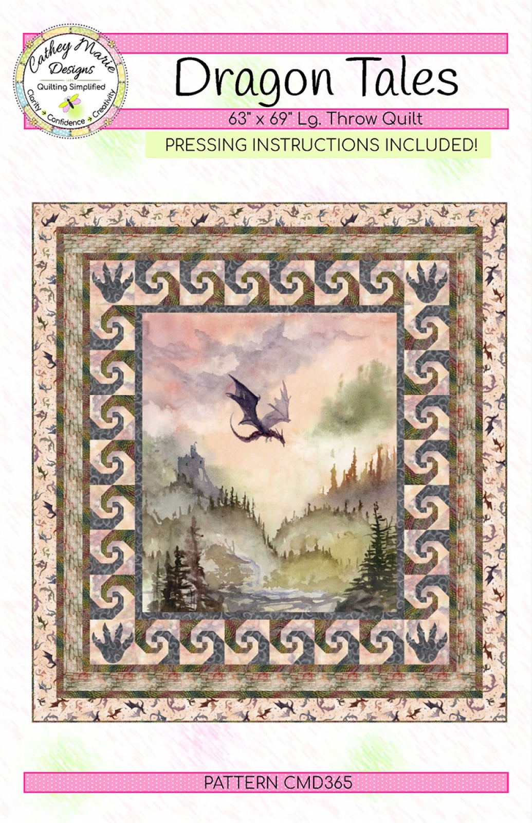 Dragon Tales Quilt Pattern by Cathey Marie Designs