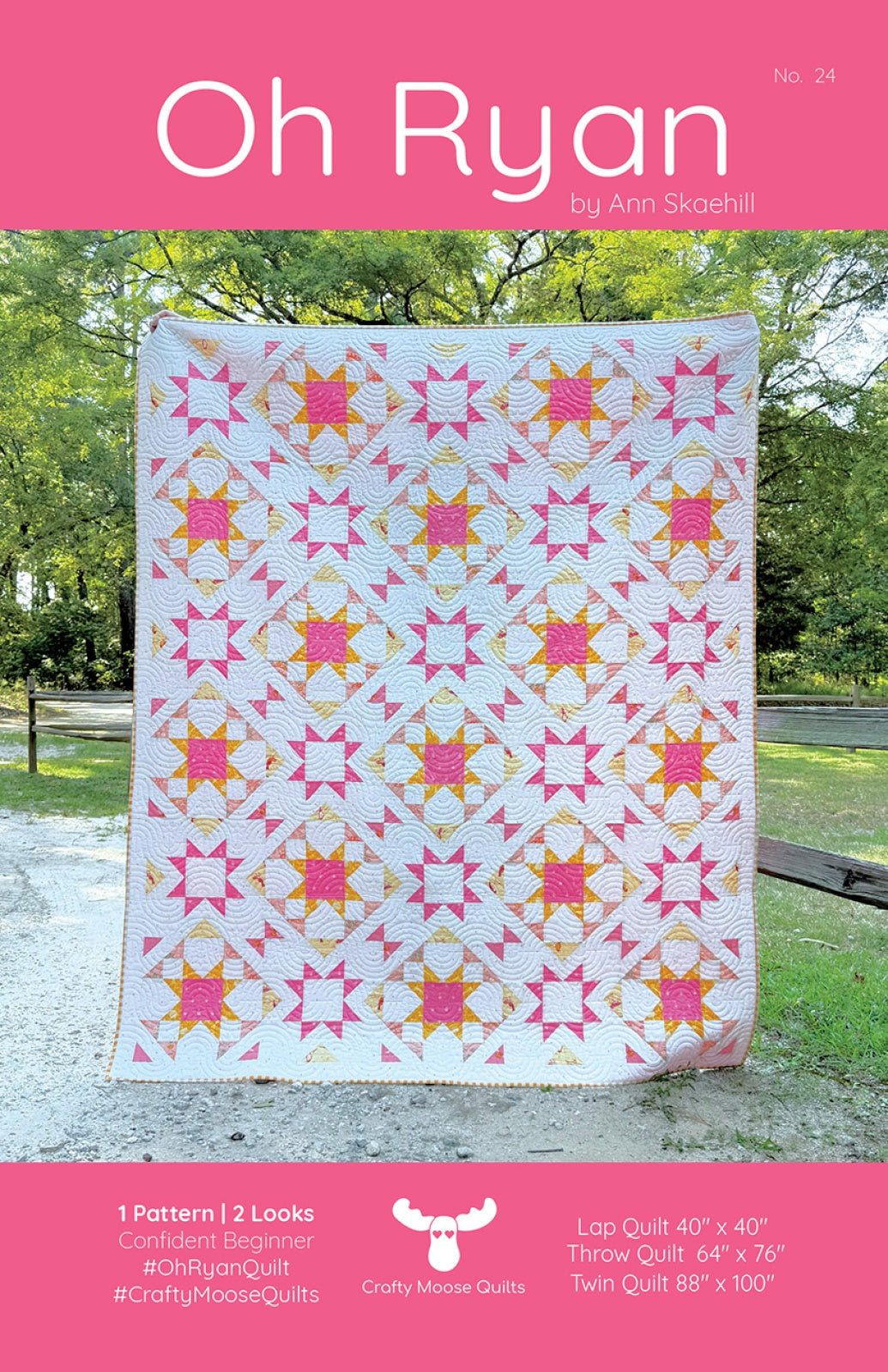 Oh Ryan Quilt Pattern by Crafty Moose Quilts