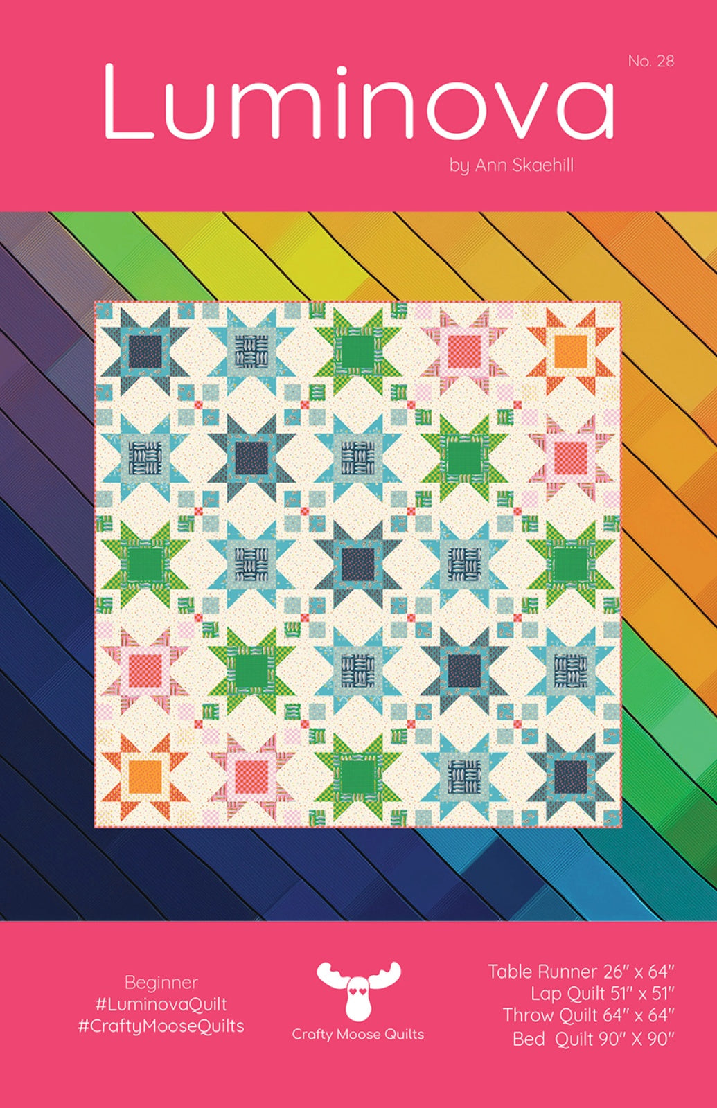 Luminova Quilt Pattern by Crafty Moose Quilts