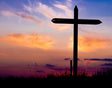 CROSS AT SUNSET 16.75x13in Panel Quilt Pattern by Focus on Fabric