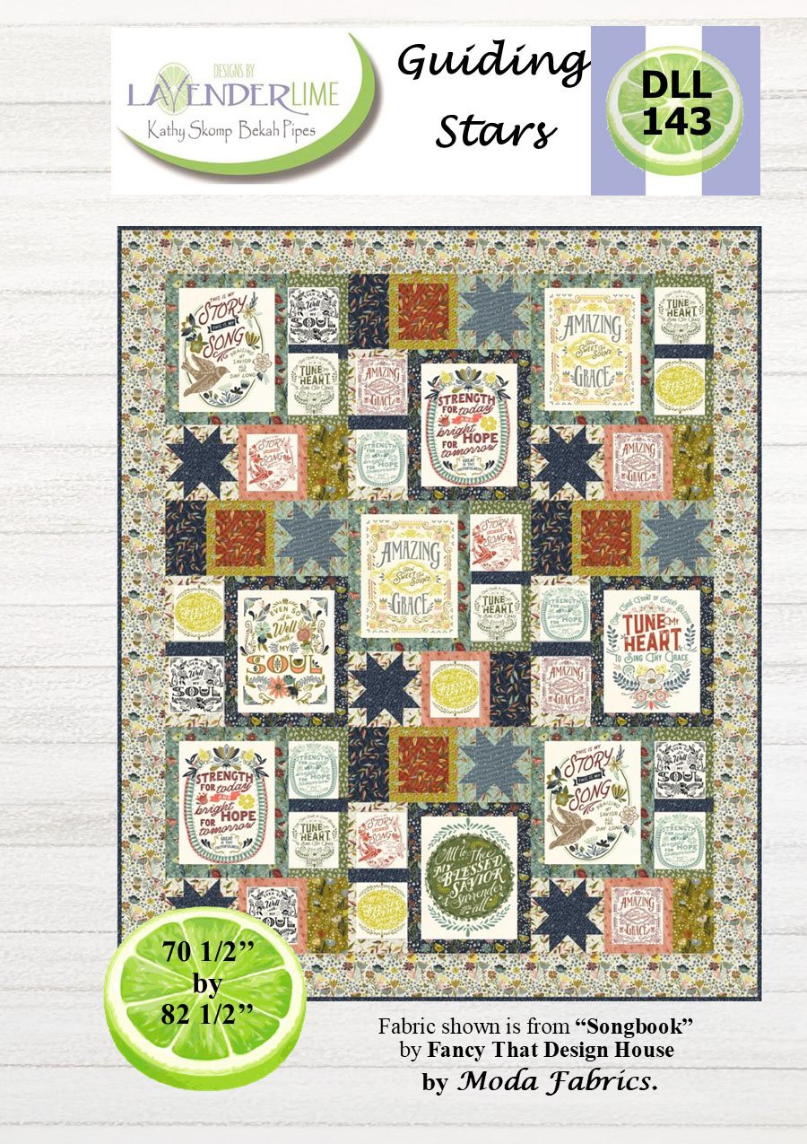 Guiding Stars Downloadable Pattern by Lavender Lime Quilting