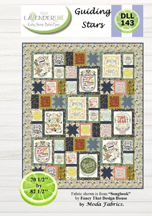 Guiding Stars Downloadable Pattern by Lavender Lime Quilting