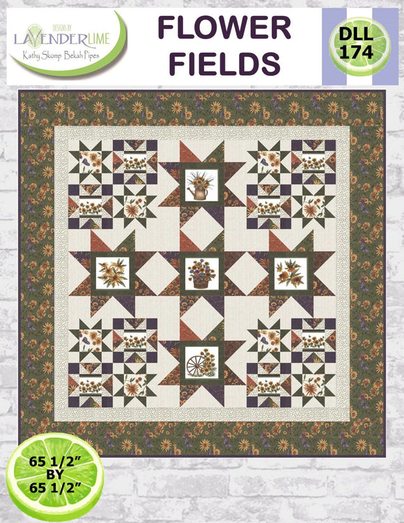 Flower Fields Downloadable Pattern by Lavender Lime Quilting