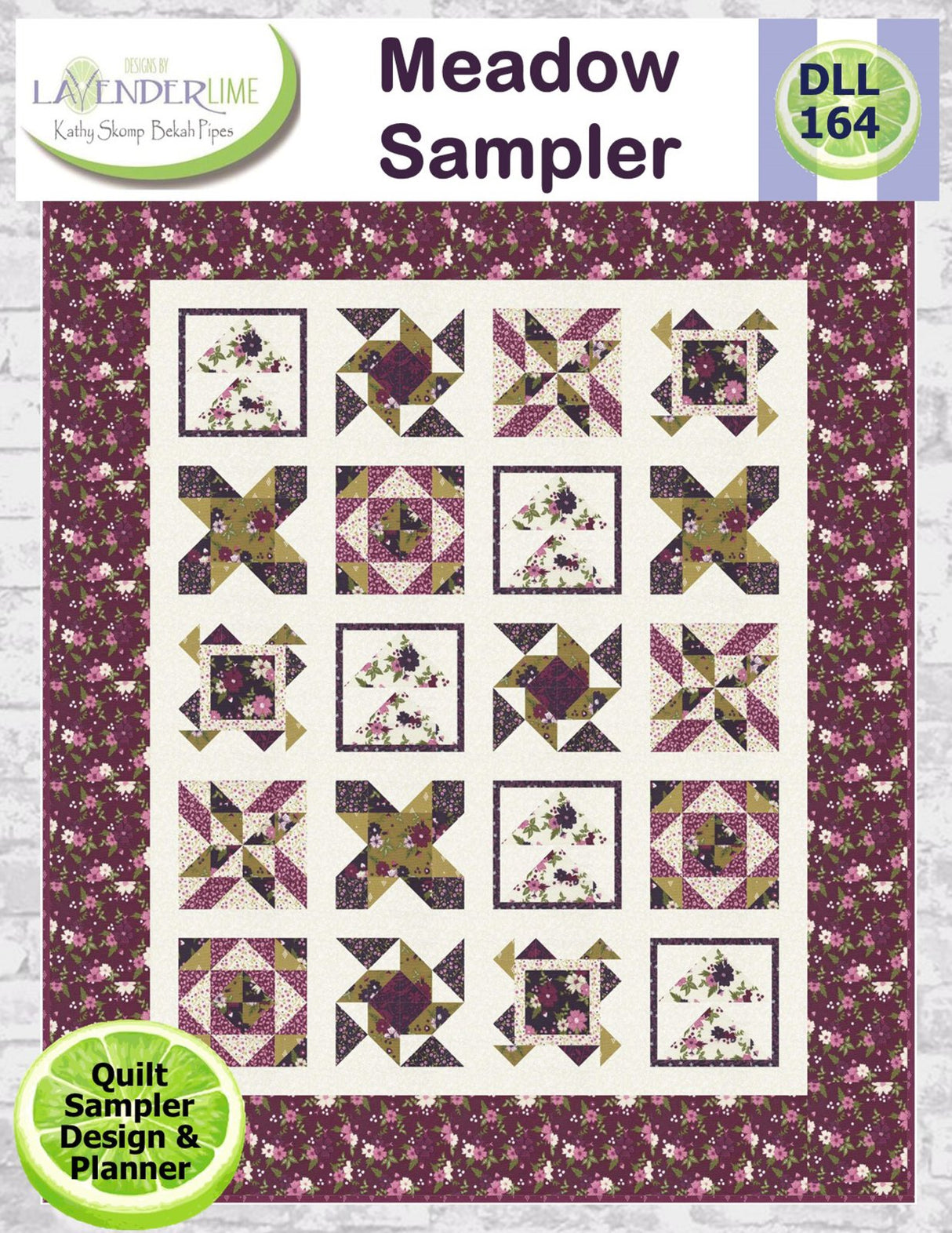 Meadow Sampler Downloadable Pattern by Lavender Lime Quilting