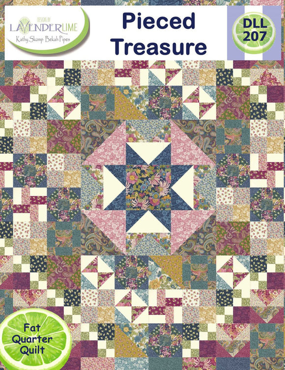 Pieced Treasure Downloadable Pattern by Lavender Lime Quilting