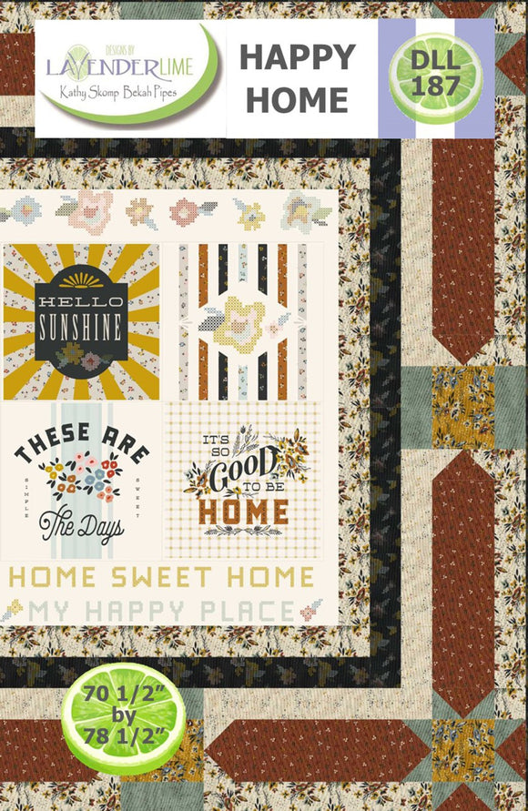 Happy Home Downloadable Pattern by Lavender Lime Quilting