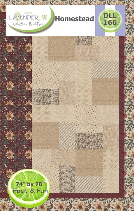 Homestead Downloadable Pattern by Lavender Lime Quilting