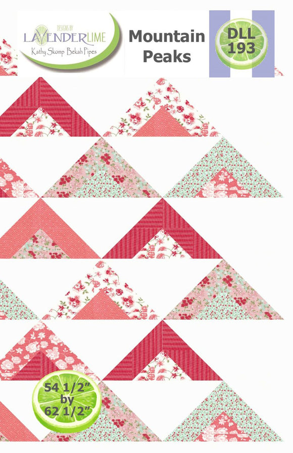 Mountain Peaks Downloadable Pattern by Lavender Lime Quilting