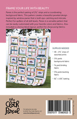 Back of the Panes Quilt Pattern by Cloth Parcel