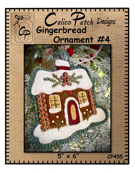 Gingerbread Ornament # 4 Pattern by Calico Patch Designs