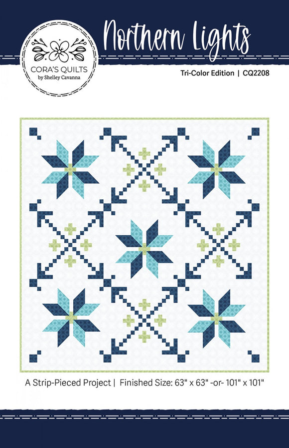 Northern Lights Quilt Pattern - the Tri-Color Edition by Cora's Quilts