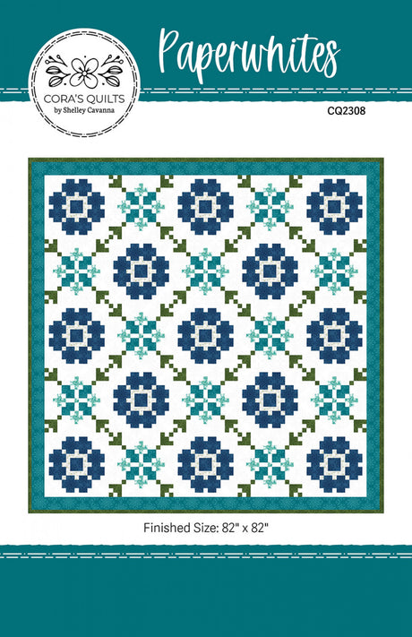 Paperwhites Quilt Pattern by Cora's Quilts