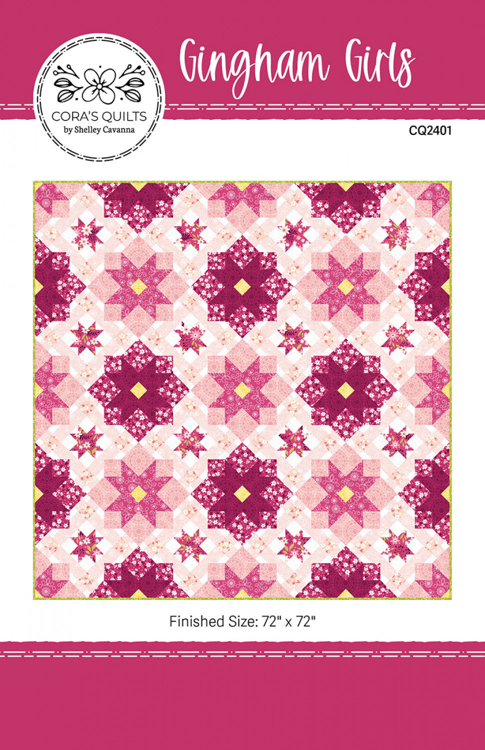 Gingham Girls Quilt Pattern by Cora's Quilts