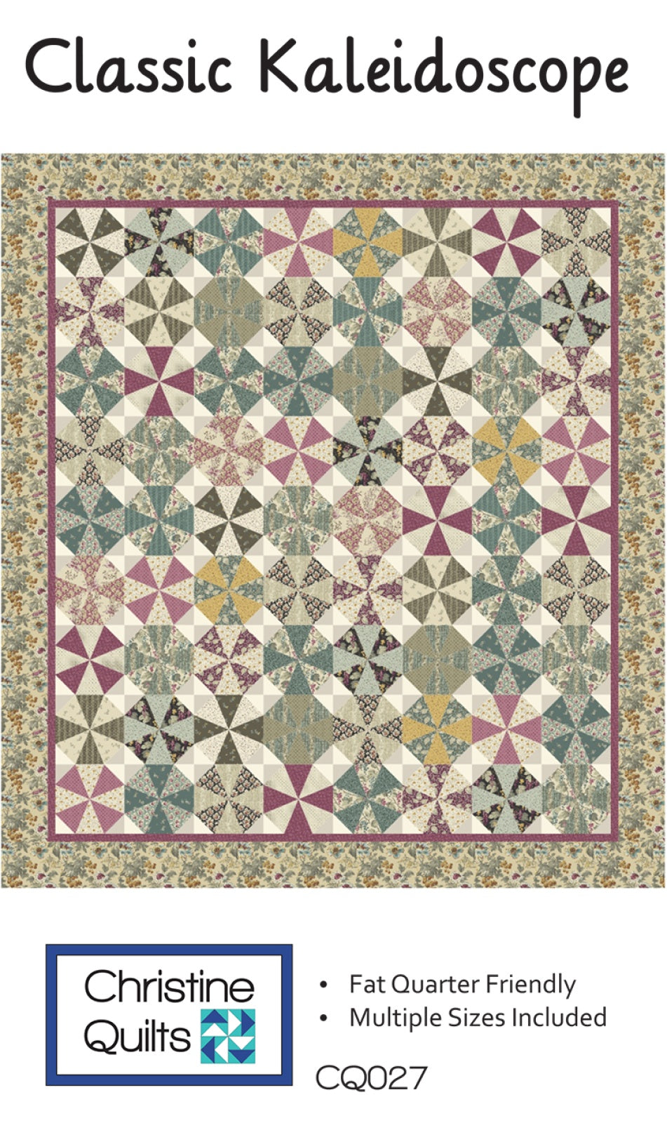 Classic Kaleidoscope Quilt Pattern by Christine Quilts