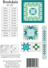 Back of the Brookdale Quilt Pattern by Christine Quilts