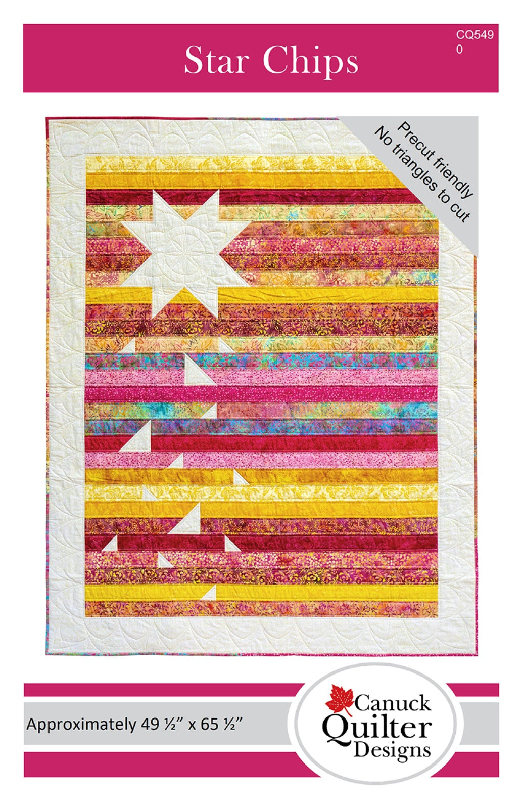 Star Chips Quilt Pattern by Canuck Quilter Designs