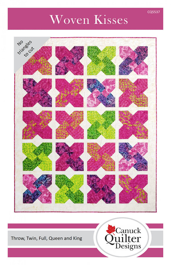 Woven Kisses Quilt Pattern by Canuck Quilter Designs